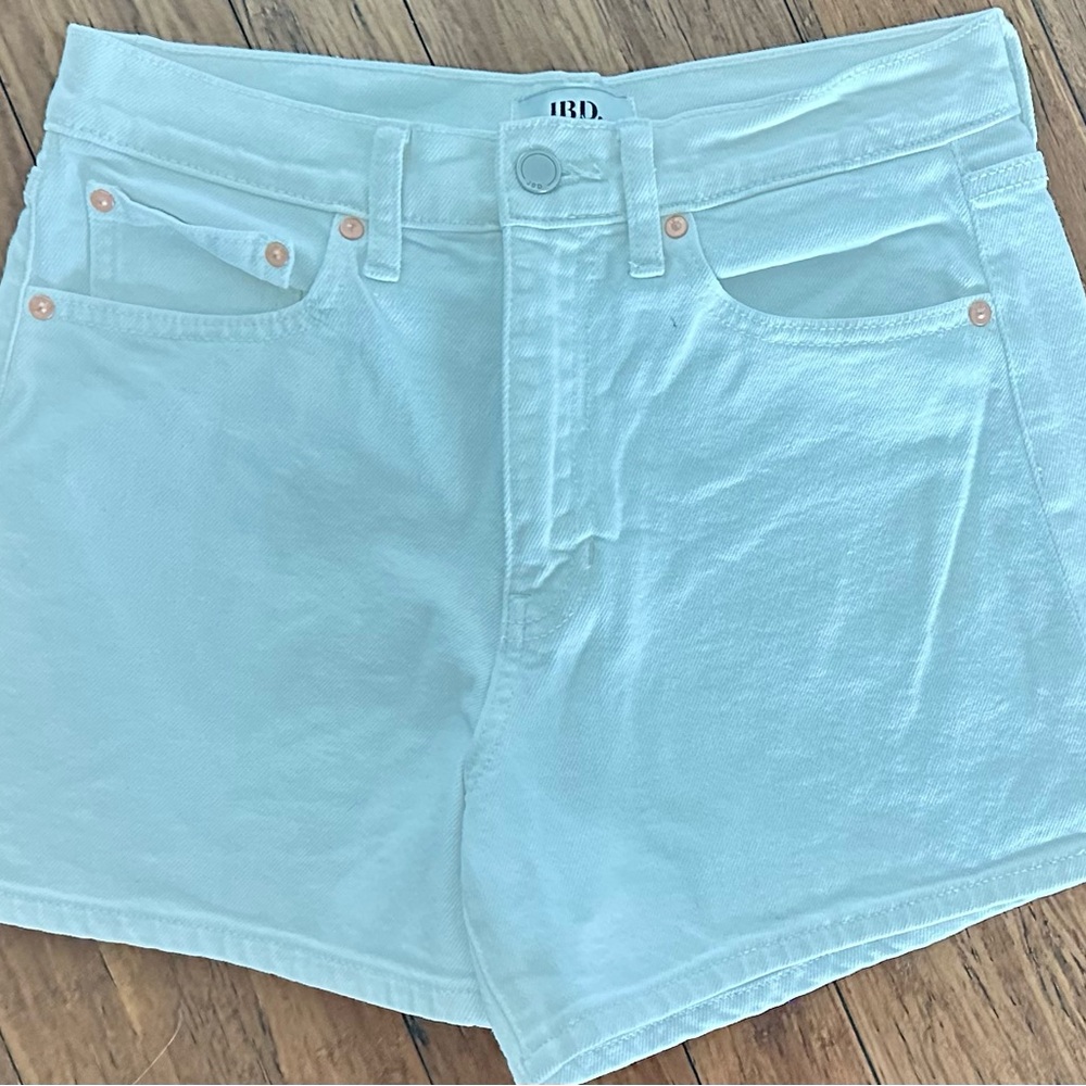 White Just Black Denim Shorts